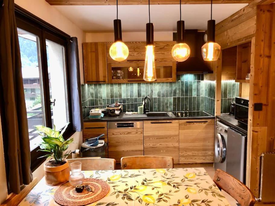 Apartement Vue Montage Magnifique 2Ch 5Mn Piste 3 Les Houches Esterno foto